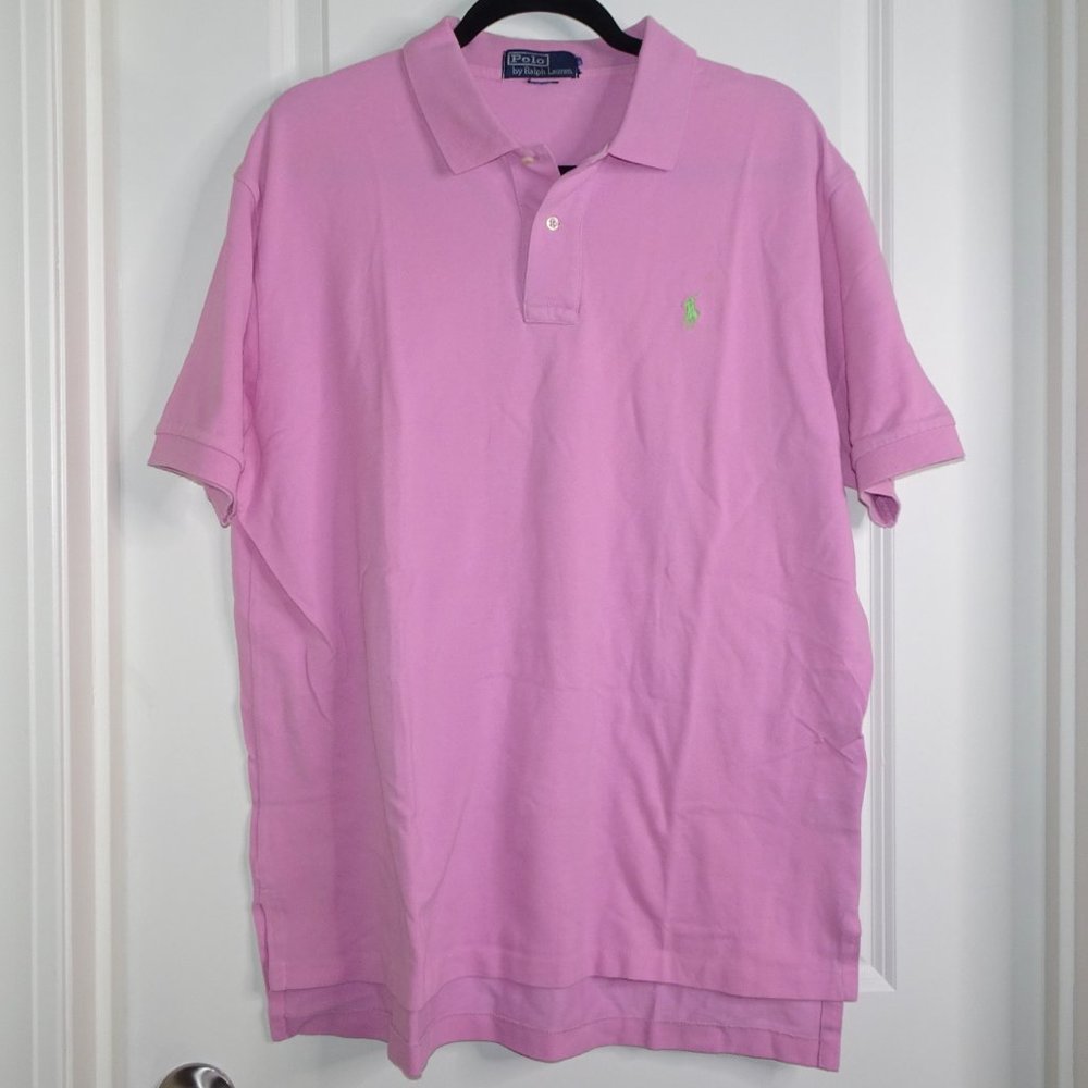 Pink 2-button Classic Fit Ralph Lauren Polo Shirt